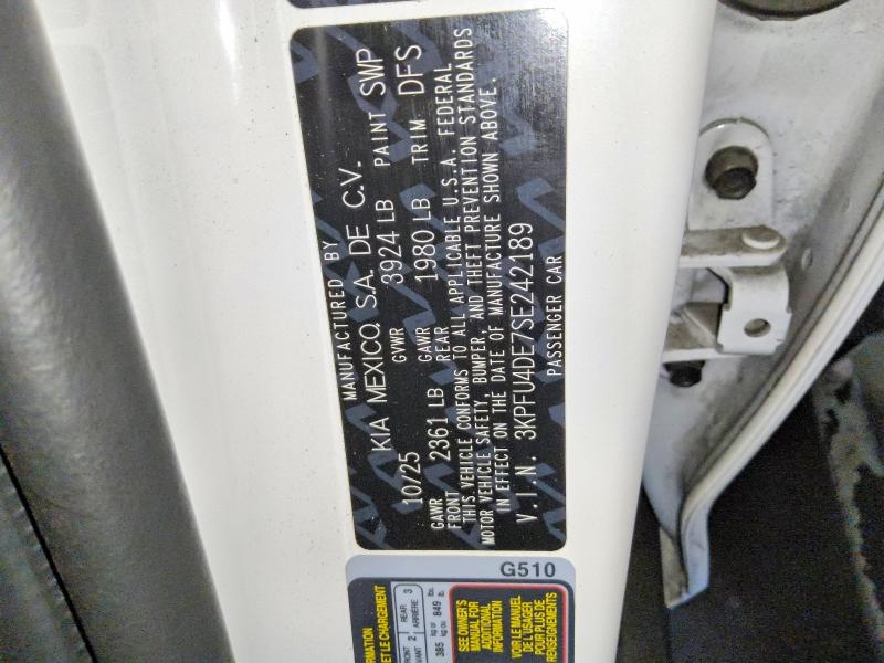 Aukcja sprzedaży 2025 Kia K4, vin: 3KPFU4DE7SE242189, numer aukcji: 63749926