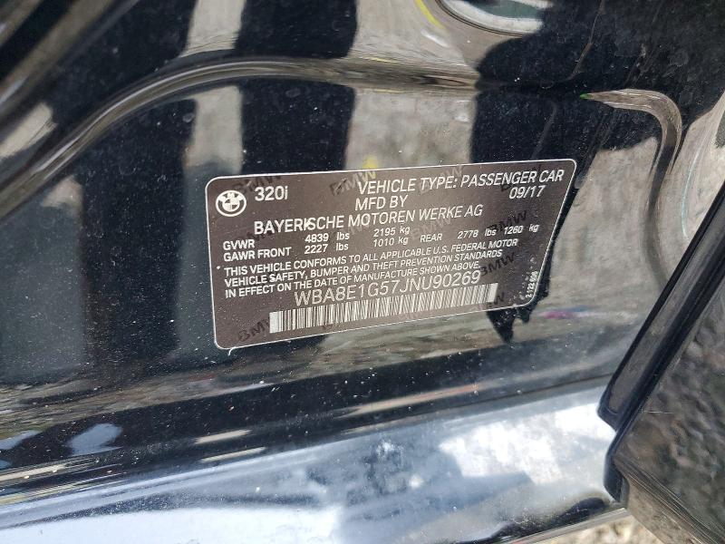 Aukcja sprzedaży 2018 Bmw 320, vin: WBA8E1G57JNU90269, numer aukcji: 65624496