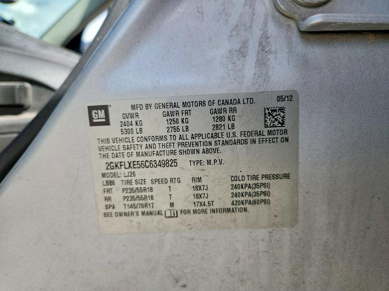 Продажа на аукционе авто 2012 Gmc Terrain, vin: 2GKFLXE56C6349825, номер лота: 65400816