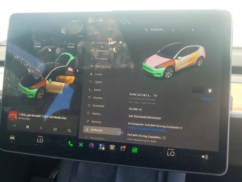Aukcja sprzedaży 2024 Tesla Model Y, vin: 7SAYGAEE1RF005301, numer aukcji: 64153176
