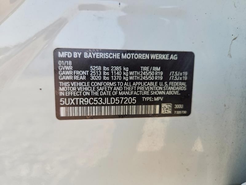 Aukcja sprzedaży 2018 Bmw X3, vin: 5UXTR9C53JLD57205, numer aukcji: 66584496