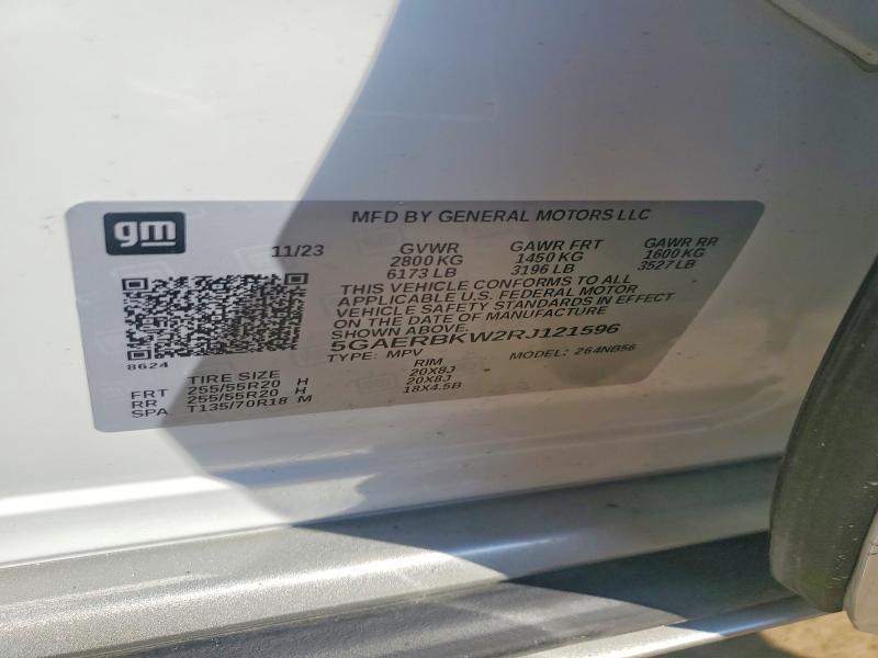65716026 :رقم المزاد ، 5GAERBKW2RJ121596 vin ، 2024 Buick Enclave مزاد بيع