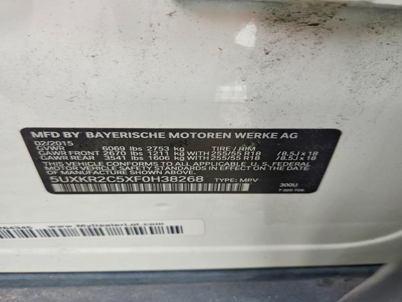 Aukcja sprzedaży 2015 Bmw X5, vin: 5UXKR2C5XF0H38268, numer aukcji: 63798096