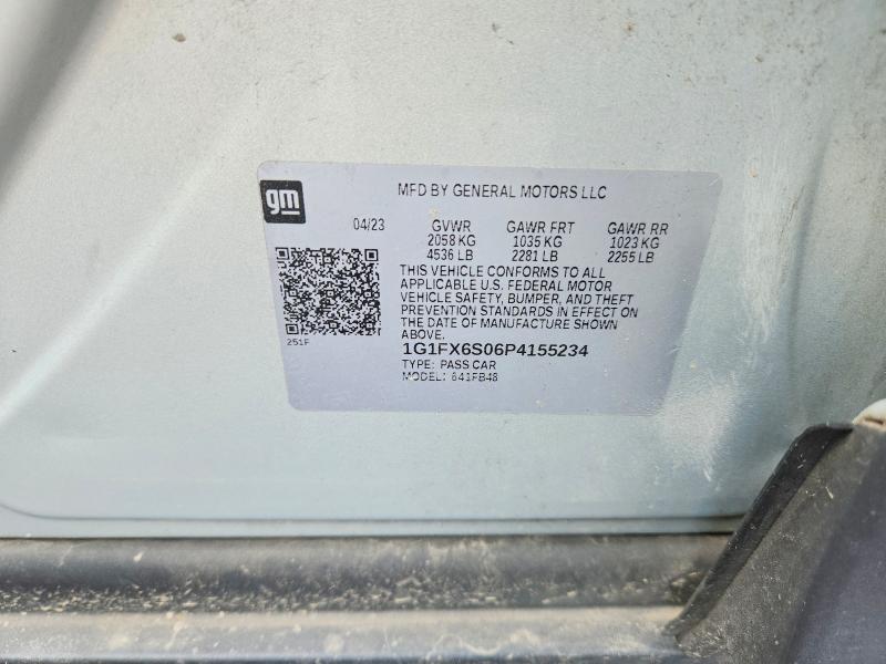 Продажа на аукционе авто 2023 Chevrolet Bolt Ev, vin: 1G1FX6S06P4155234, номер лота: 64370196