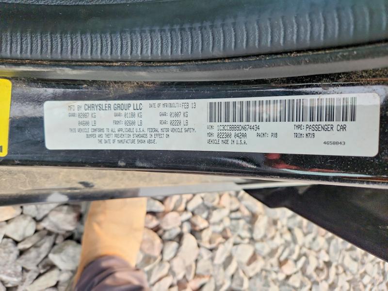 64696246 :رقم المزاد ، 1C3CCBBB9DN674434 vin ، 2013 Chrysler 200 مزاد بيع
