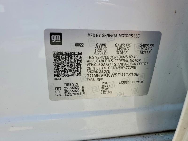 Продажа на аукционе авто 2023 Chevrolet Traverse, vin: 1GNEVKKW9PJ113106, номер лота: 65581166