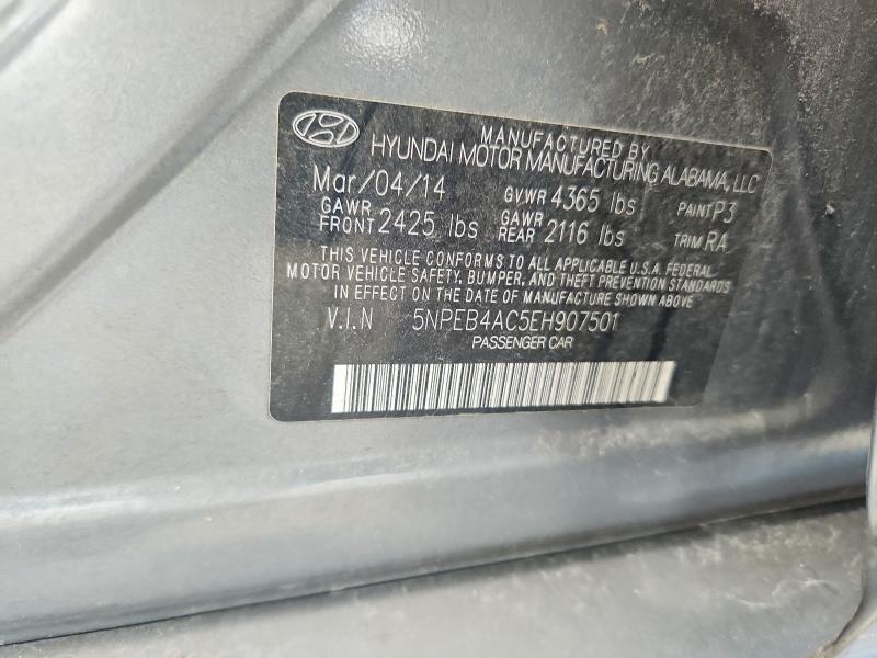 Продажа на аукционе авто 2014 Hyundai Sonata, vin: 5NPEB4AC5EH907501, номер лота: 64825476