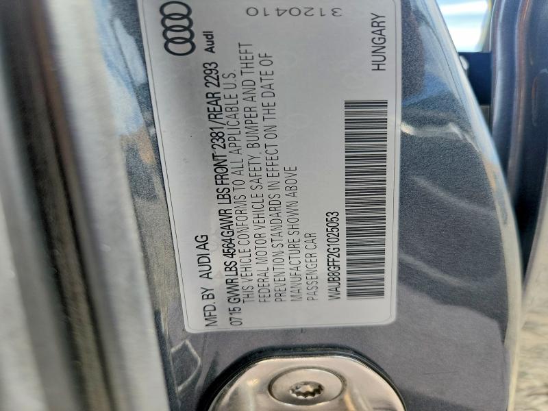Aukcja sprzedaży 2016 Audi A3, vin: WAUB8GFF2G1025053, numer aukcji: 64282716
