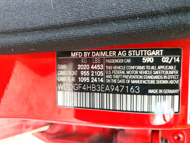 2014 Mercedes-benz C მანქანა იყიდება აუქციონზე, vin: WDDGF4HB3EA947163, აუქციონის ნომერი: 65225186