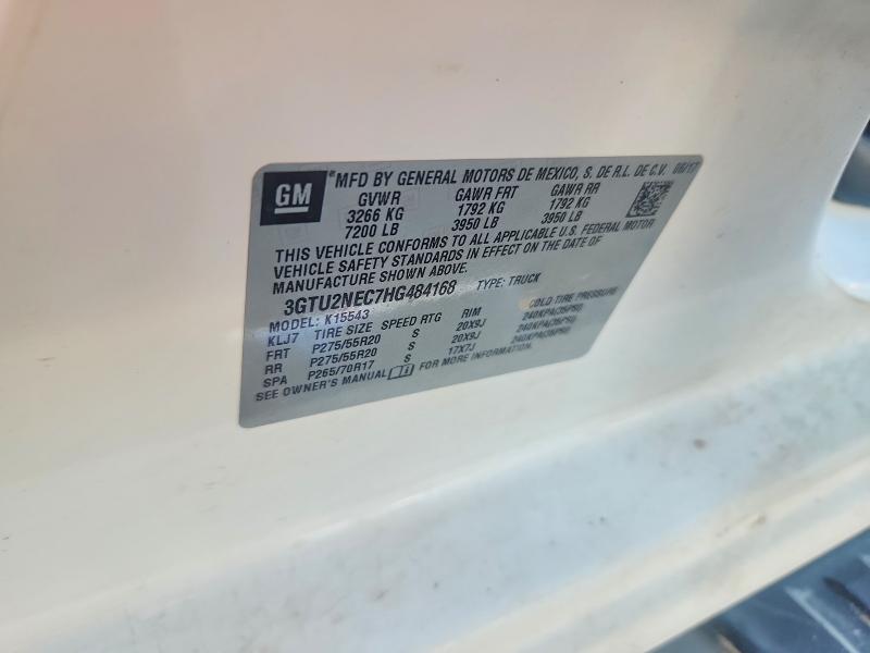 66135566 :رقم المزاد ، 3GTU2NEC7HG484168 vin ، 2017 Gmc Sierra مزاد بيع
