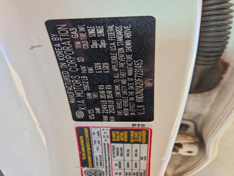 66988746 :رقم المزاد ، KNDJN2A20F7231465 vin ، 2015 Kia Soul مزاد بيع