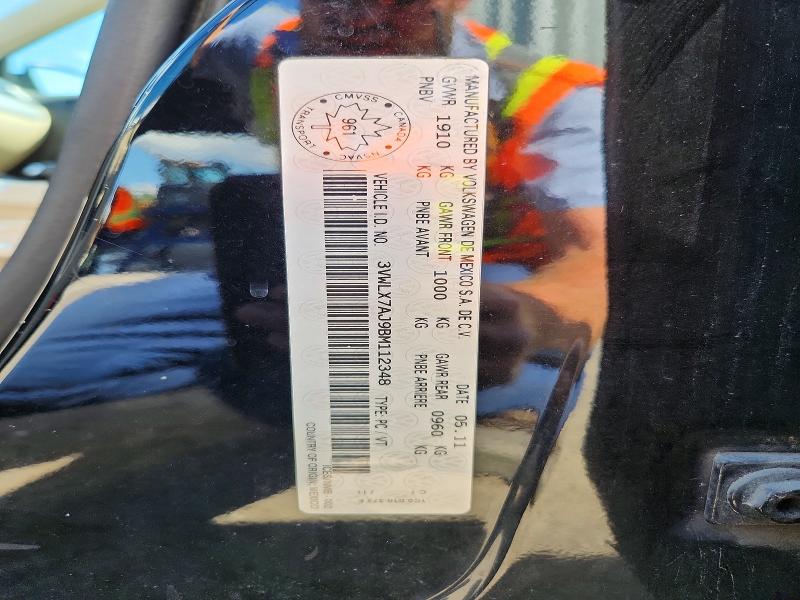 2011 Volkswagen Jetta მანქანა იყიდება აუქციონზე, vin: 3VWLX7AJ9BM112348, აუქციონის ნომერი: 66117226