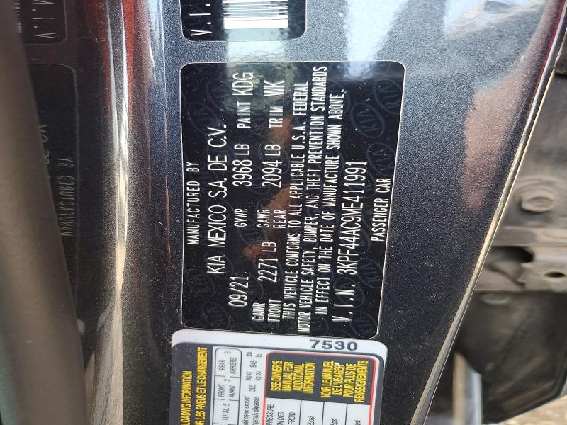 Aukcja sprzedaży 2021 Kia Forte, vin: 3KPF44AC9ME411991, numer aukcji: 63350966
