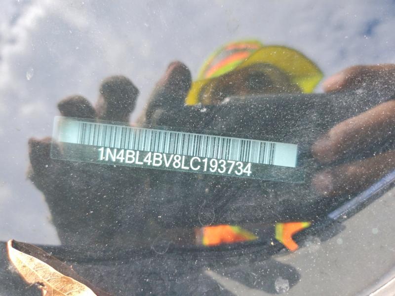 2020 Nissan Altima მანქანა იყიდება აუქციონზე, vin: 1N4BL4BV8LC193734, აუქციონის ნომერი: 62610446