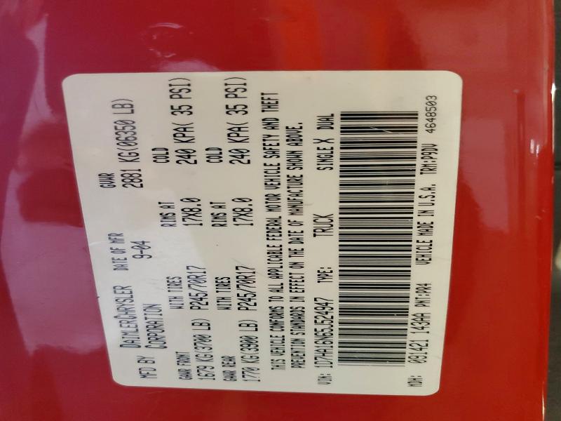 Aukcja sprzedaży 2005 Dodge Ram 1500, vin: 1D7HA16N65J524947, numer aukcji: 64906716