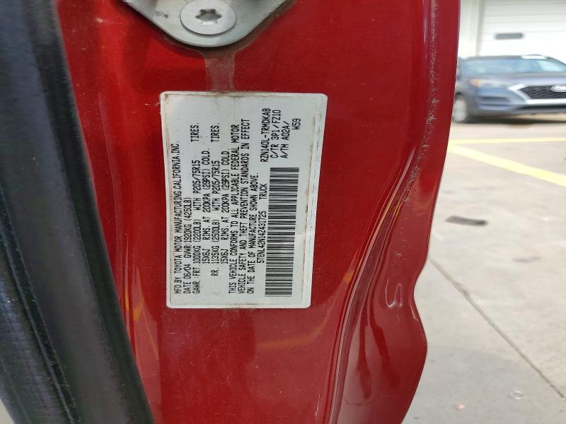 63710966 :رقم المزاد ، 5TENL42N14Z431725 vin ، 2004 Toyota Tacoma مزاد بيع