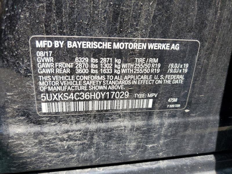 Aukcja sprzedaży 2017 Bmw X5, vin: 5UXKS4C36H0Y17029, numer aukcji: 66635686