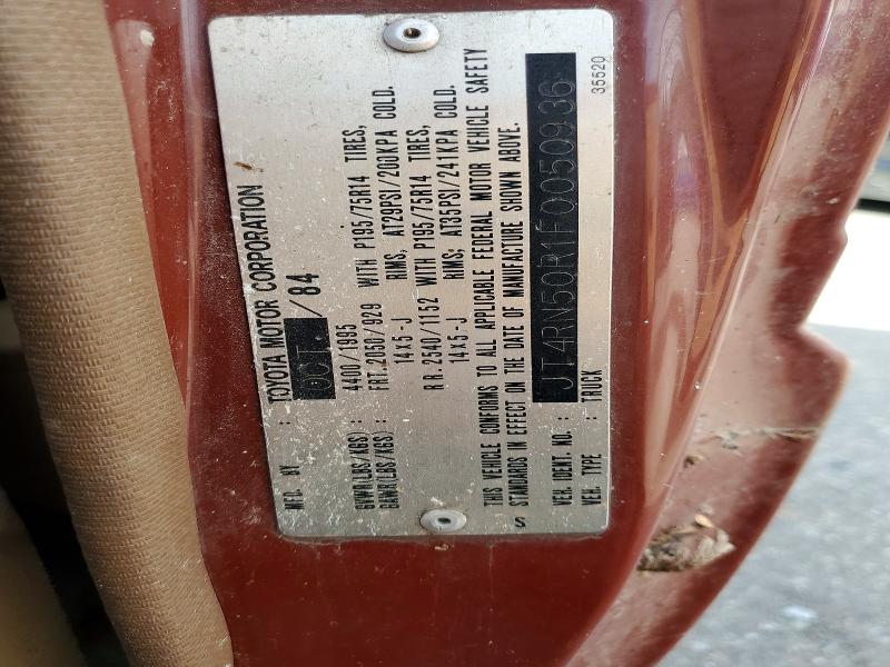 Aukcja sprzedaży 1985 Toyota Pickup, vin: JT4RN50R1F0050936, numer aukcji: 67353896