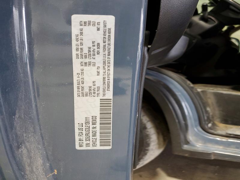 62262506 :رقم المزاد ، 3C6URVJG3LE136111 vin ، 2020 Ram Promaster 3500 مزاد بيع