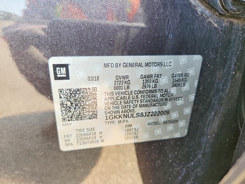 Продажа на аукционе авто 2018 Gmc Acadia, vin: 1GKKNULS8JZ222009, номер лота: 64825776