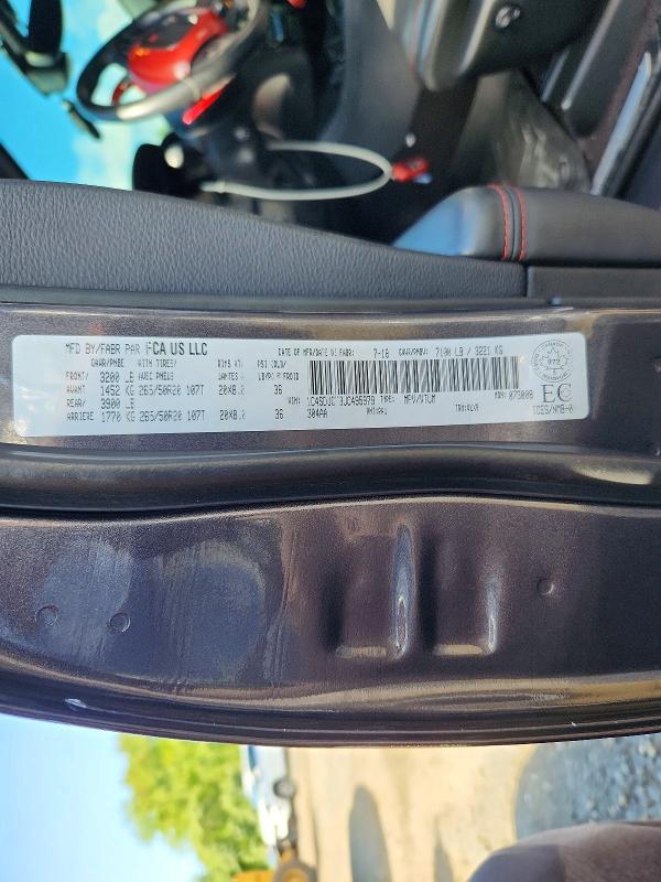 Aukcja sprzedaży 2018 Dodge Durango, vin: 1C4SDJCT3JC495979, numer aukcji: 65497246