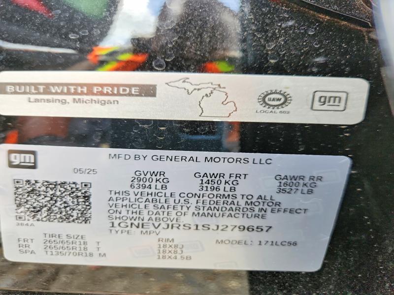 Продажа на аукционе авто 2025 Chevrolet Traverse, vin: 1GNEVJRS1SJ279657, номер лота: 65698136
