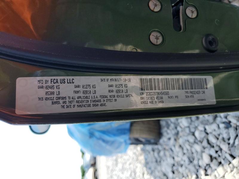 Продажа на аукционе авто 2019 Dodge Challenger, vin: 2C3CDZBT9KH545565, номер лота: 60818666