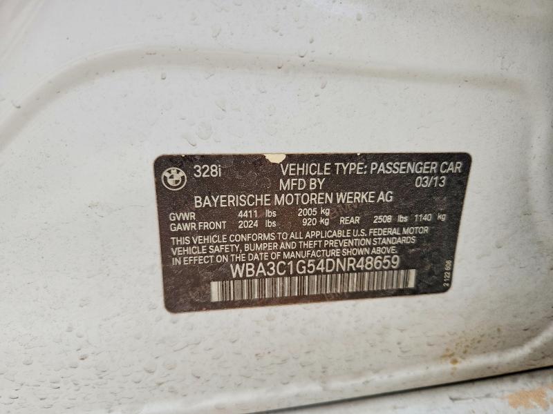 Aukcja sprzedaży 2013 Bmw 328, vin: WBA3C1G54DNR48659, numer aukcji: 64976116
