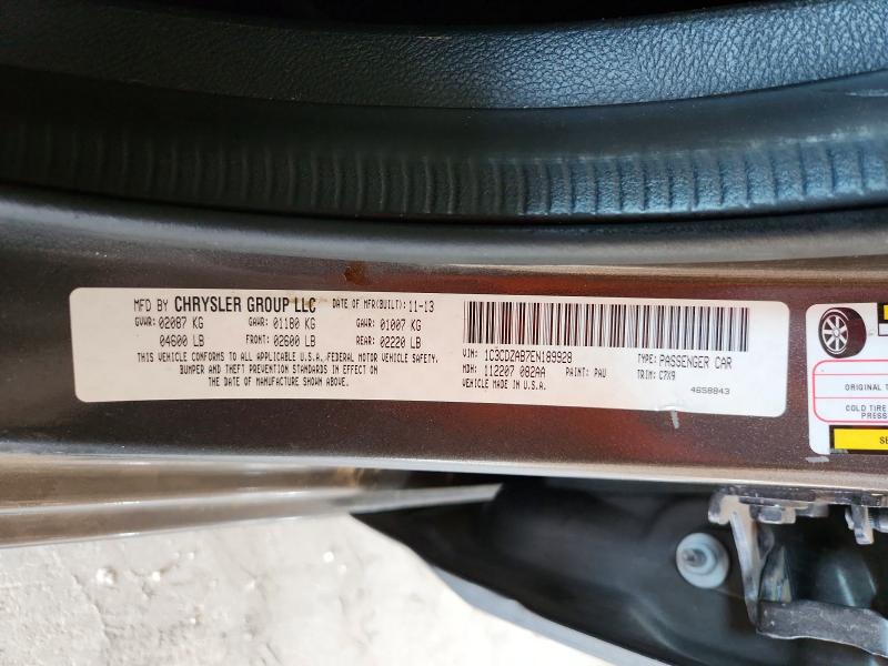 63689496 :رقم المزاد ، 1C3CDZAB7EN189928 vin ، 2014 Dodge Avenger مزاد بيع