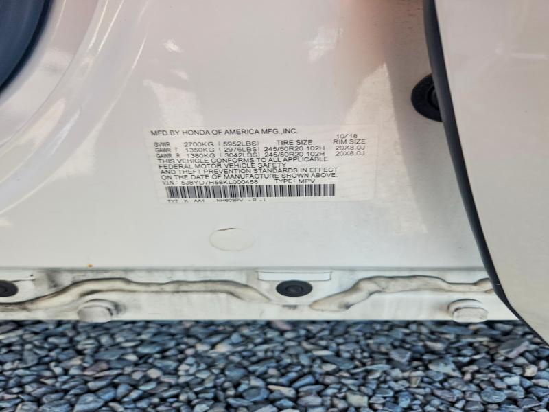 Продаж на аукціоні авто 2019 Acura Mdx, vin: 5J8YD7H58KL000458, номер лоту: 67181296
