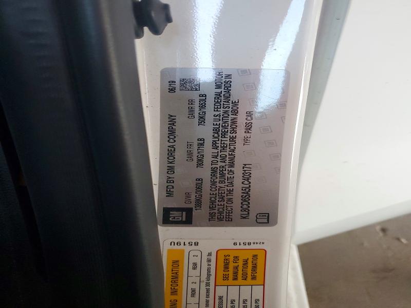 Продаж на аукціоні авто 2020 Chevrolet Spark, vin: KL8CD6SA5LC403171, номер лоту: 66979886