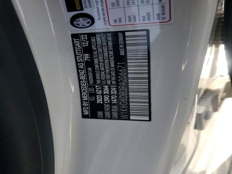 2023 Mercedes-benz S მანქანა იყიდება აუქციონზე, vin: W1K6G6DB3PA206671, აუქციონის ნომერი: 65645346