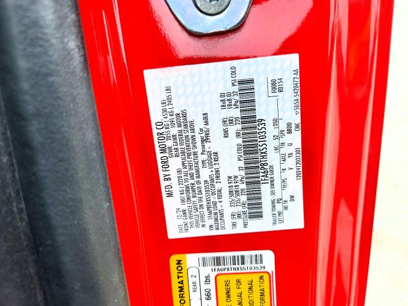 2025 Ford Mustang მანქანა იყიდება აუქციონზე, vin: 1FA6P8THXS5103539, აუქციონის ნომერი: 64281236