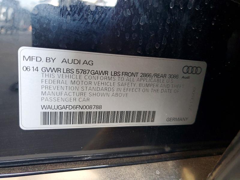 Aukcja sprzedaży 2015 Audi A8, vin: WAUJGAFD6FN008788, numer aukcji: 64459236