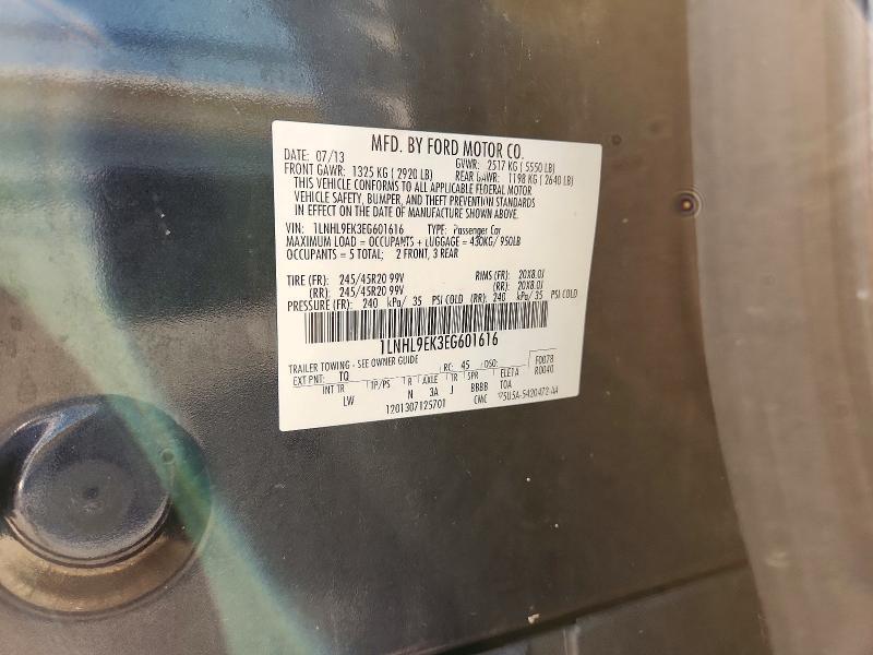 Продажа на аукционе авто 2014 Lincoln Mks, vin: 1LNHL9EK3EG601616, номер лота: 67099846