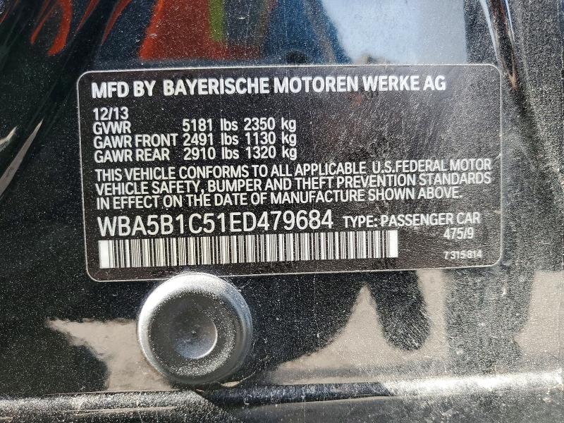 Продажа на аукционе авто 2014 Bmw 535, vin: WBA5B1C51ED479684, номер лота: 64909866