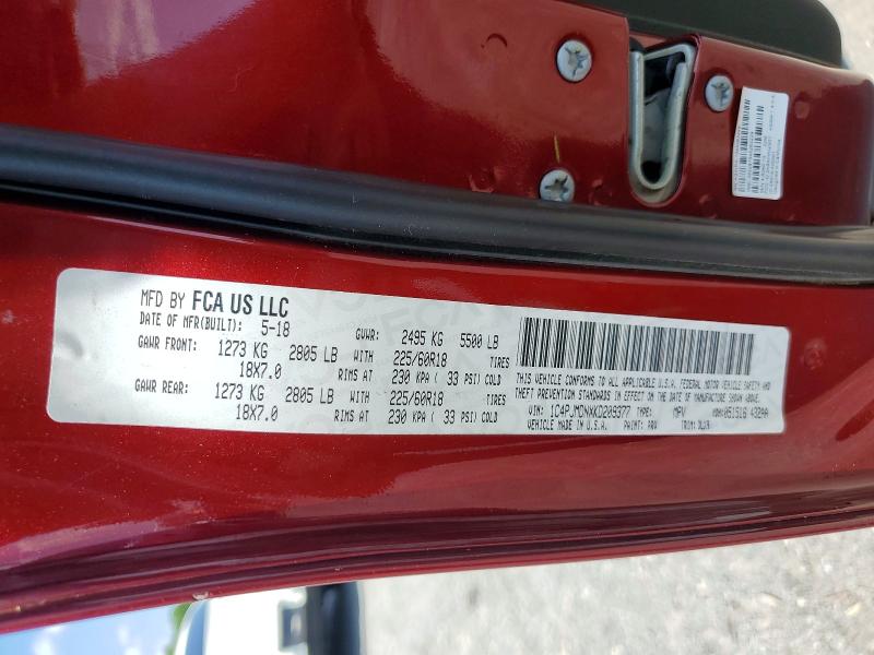 67071006 :رقم المزاد ، 1C4PJMDNXKD209377 vin ، 2019 Jeep Cherokee مزاد بيع