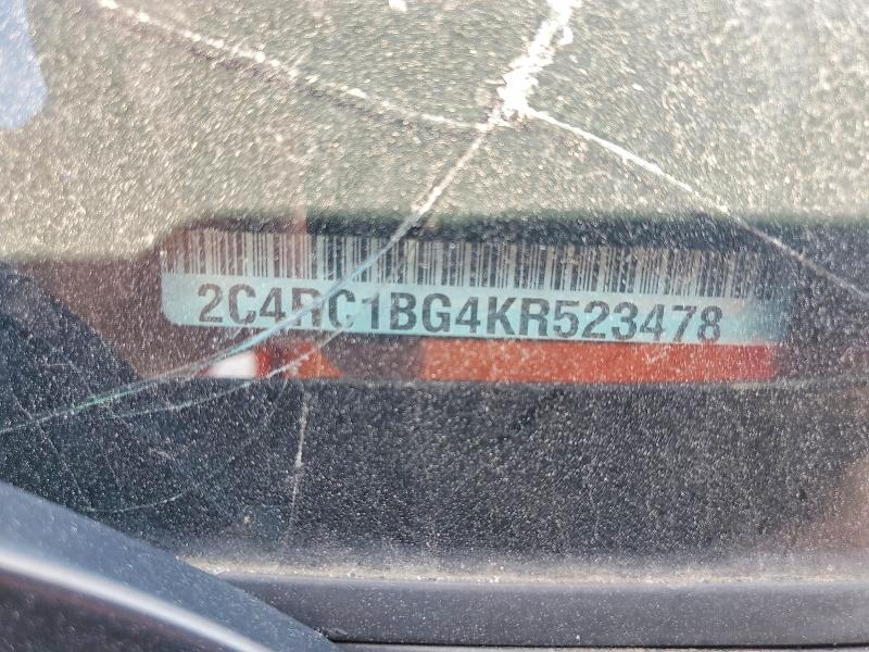 66887346 :رقم المزاد ، 2C4RC1BG4KR523478 vin ، 2019 Chrysler Pacifica مزاد بيع