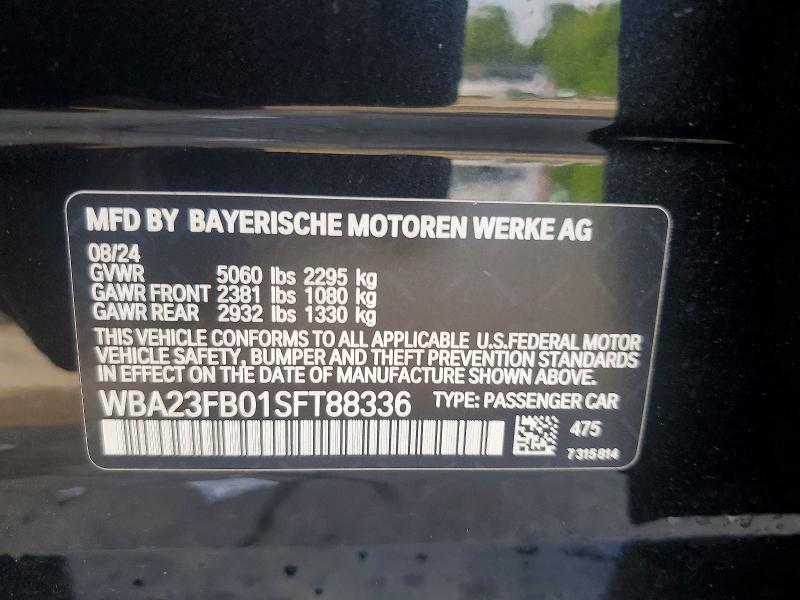 Продаж на аукціоні авто 2025 Bmw 430i, vin: WBA23FB01SFT88336, номер лоту: 65661696