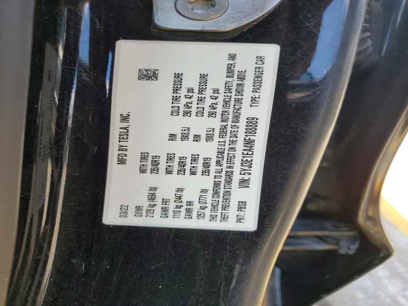 Aukcja sprzedaży 2022 Tesla Model 3, vin: 5YJ3E1EA4NF188889, numer aukcji: 65148166