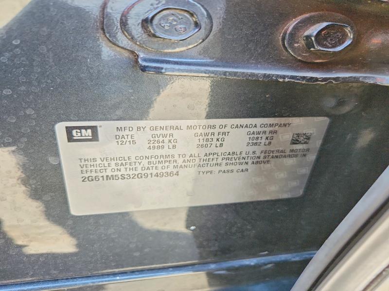 Продаж на аукціоні авто 2016 Cadillac Xts, vin: 2G61M5S32G9149364, номер лоту: 62770566