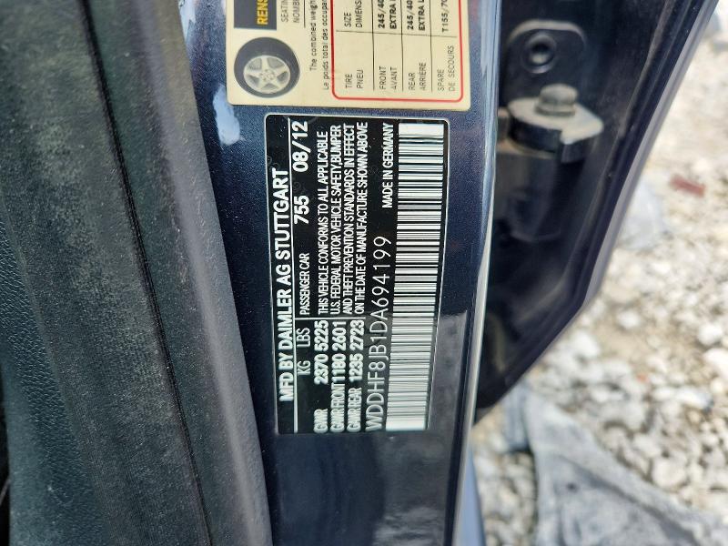 Продаж на аукціоні авто 2013 Mercedes-benz E, vin: WDDHF8JB1DA694199, номер лоту: 65206356