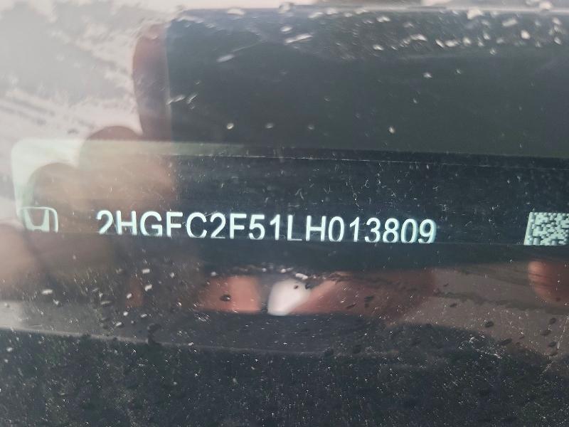 Продажа на аукционе авто 2020 Honda Civic, vin: 2HGFC2F51LH013809, номер лота: 65802026