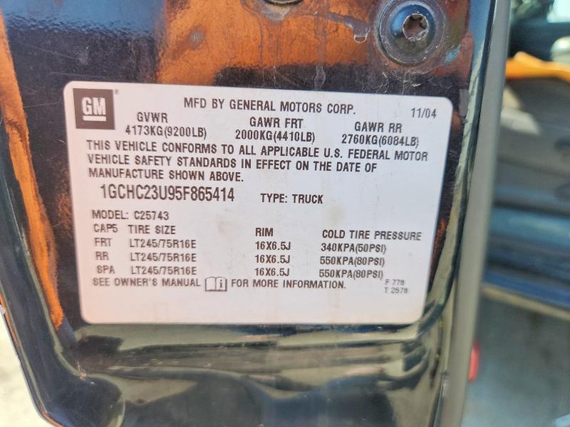 Продажа на аукционе авто 2005 Chevrolet Silverado, vin: 1GCHC23U95F865414, номер лота: 63837236