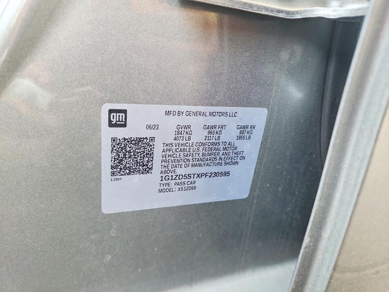 2023 Chevrolet Malibu მანქანა იყიდება აუქციონზე, vin: 1G1ZD5STXPF230595, აუქციონის ნომერი: 65133686