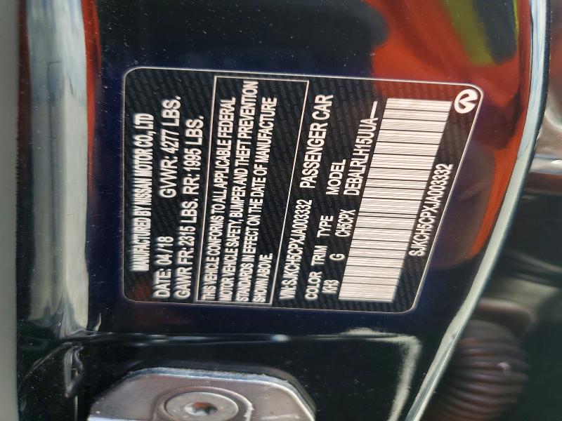 Aukcja sprzedaży 2018 Infiniti Qx30, vin: SJKCH5CPXJA003332, numer aukcji: 65347516