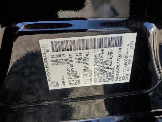 65126276 :رقم المزاد ، 5N1AT3AA3MC770214 vin ، 2021 Nissan Rogue مزاد بيع