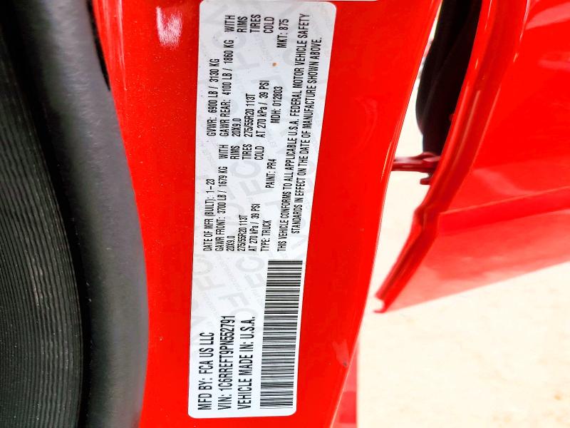 Продаж на аукціоні авто 2023 Ram 1500, vin: 1C6RREFT9PN552791, номер лоту: 64446396