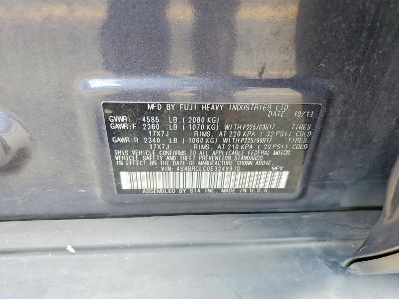 Продаж на аукціоні авто 2014 Subaru Outback, vin: 4S4BRCLC0E3249910, номер лоту: 67073776