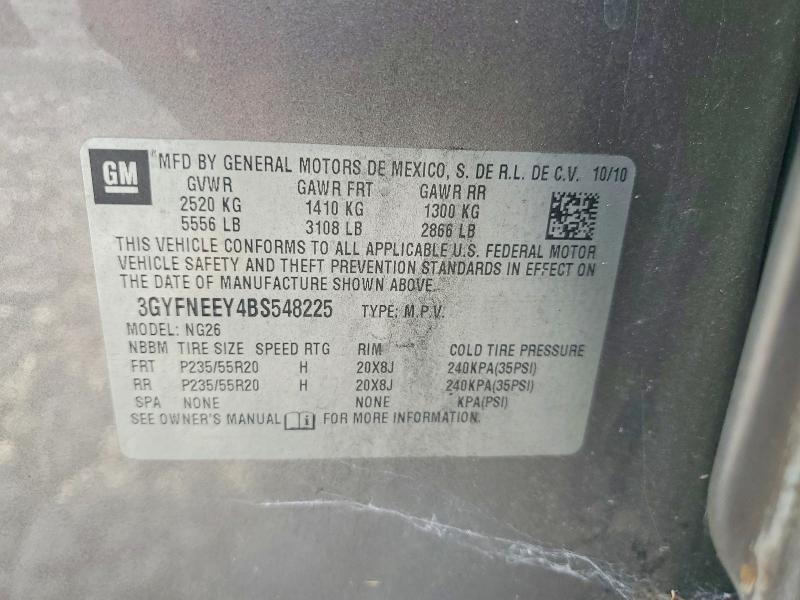 Продаж на аукціоні авто 2011 Cadillac Srx, vin: 3GYFNEEY4BS548225, номер лоту: 65116296
